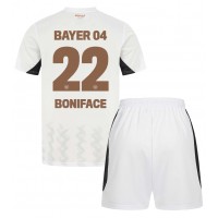 Dětský fotbalový dres Bayer Leverkusen Victor Boniface #22 2024-25 Venkovní Krátký Rukáv (+ trenýrky)